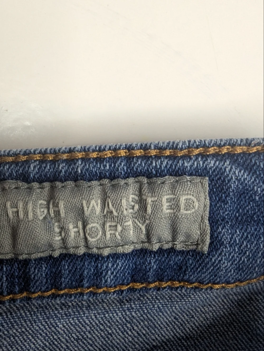 Aeropostale Women High Waisted Shorty Denim Shorts Embroidered Waist Size 2